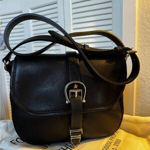 Golden Goose NEW RODEO Black Leather Crossbody Bag